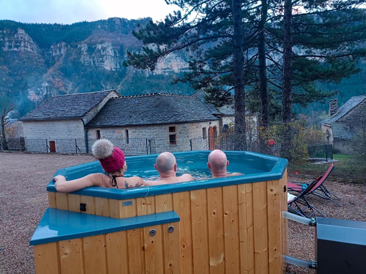 Bed and Breakfast La Voutee 5 Epis Avec Bain Finlandais Prive Au Manoir Du Charme Gorges Du Tarn Quezac  Экстерьер фото